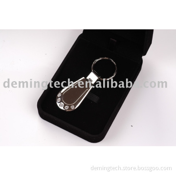 Glaring USB flash disk with key ring